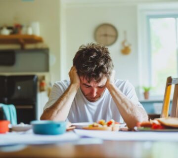 An Overwhelmed Individual Encountering Daily Life Challenges and Struggles with Coping