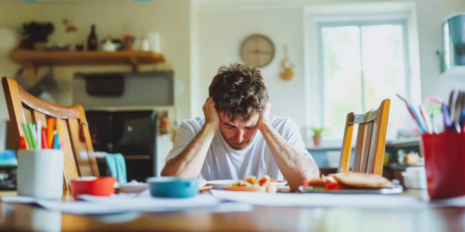 An Overwhelmed Individual Encountering Daily Life Challenges and Struggles with Coping
